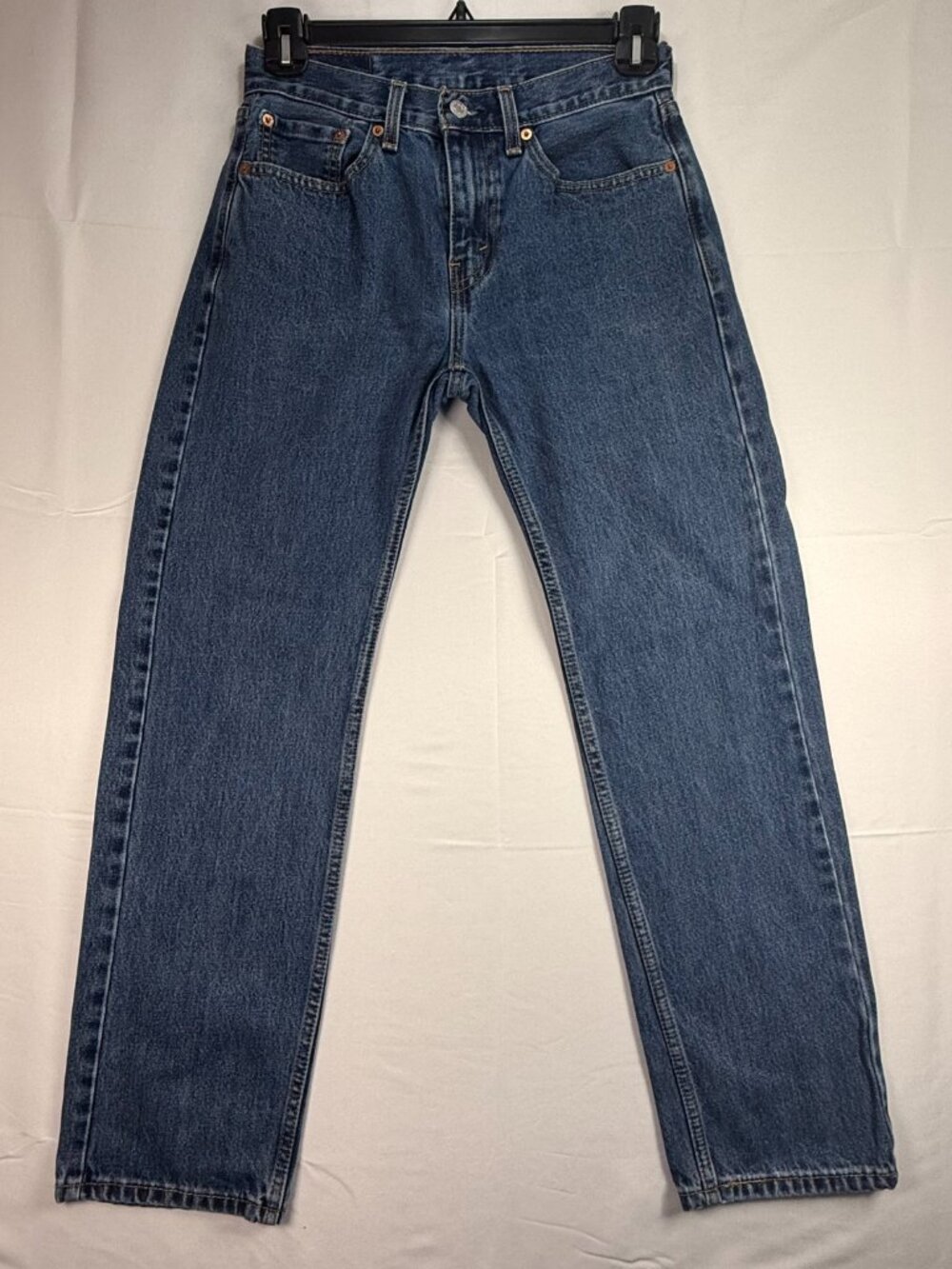 Levi's 505 Jeans Mens 29x30 Blue Straight Regular Fit Med Wash Denim (**29x28.5)